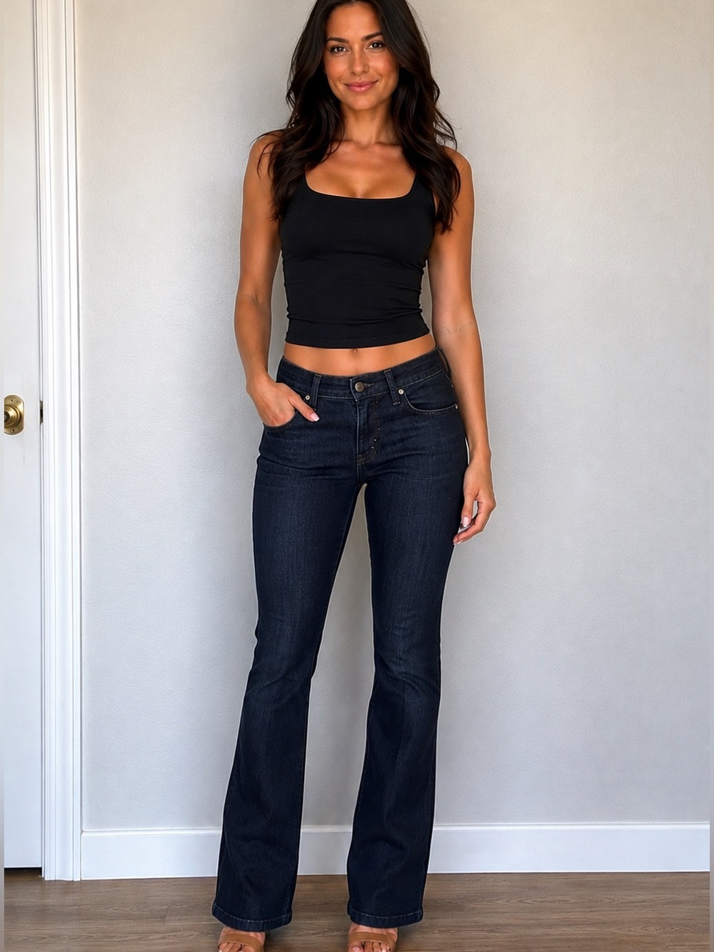 Gap Mid Rise Jeans. Dark wash